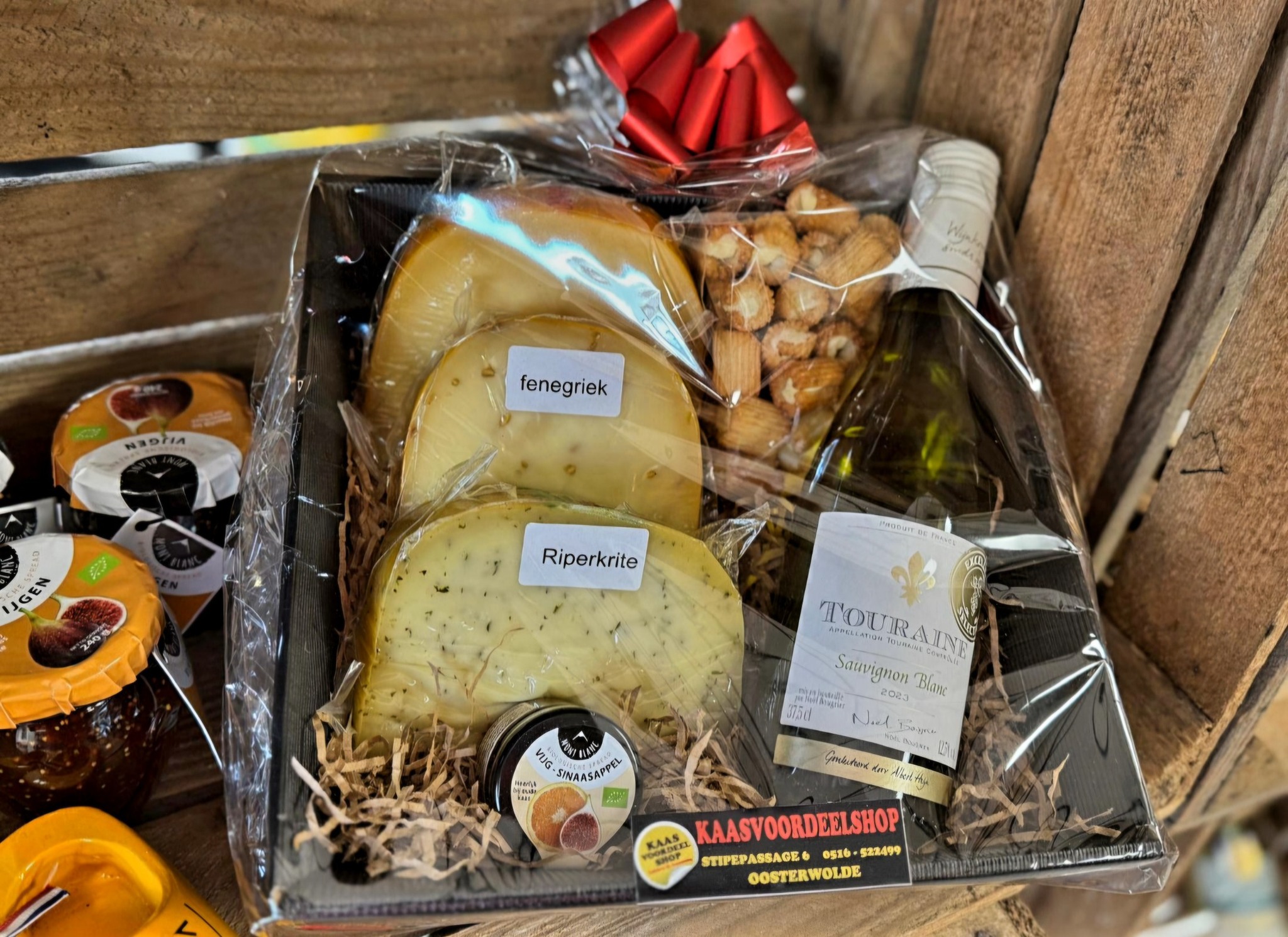 Kaas cadeaupakket van Kaasvoordeelshop, verse kazen als cadeau